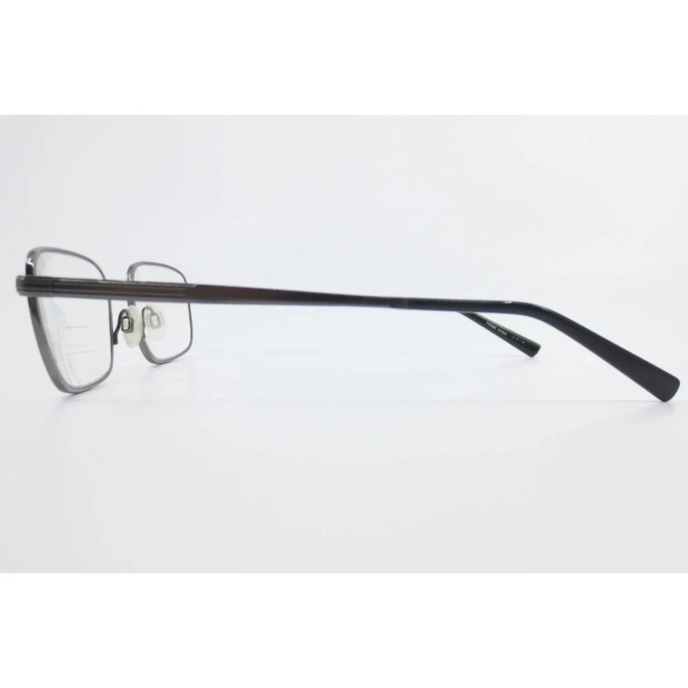 Flexon Collins 600 033 Eyeglasses Dark Gunmetal Titanium Rectangle Frames